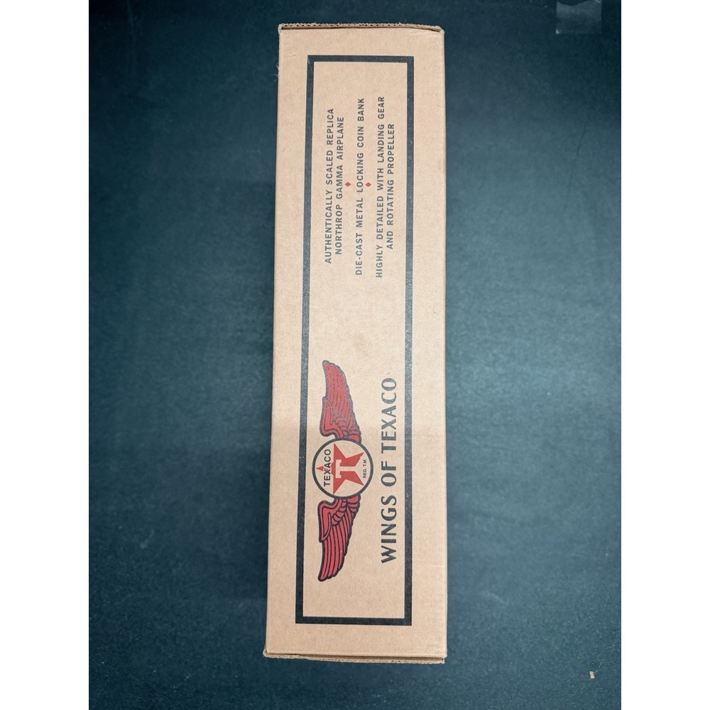 Texaco Wings 1932 Northrop Gamma Coin Bank Ertl 2nd Series w/ Box (m28) - Picture 2 of 4